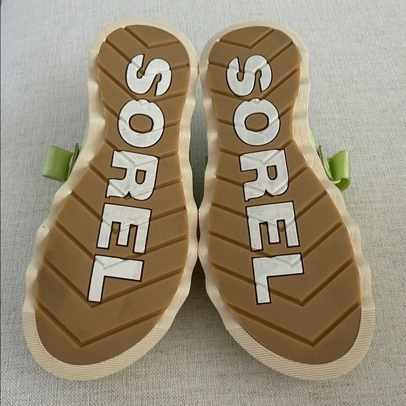 Sorel Viibe Lime Green White Croc Embossed Clogs Shoes, Size 11, NWOT Display - Picture 5 of 9
